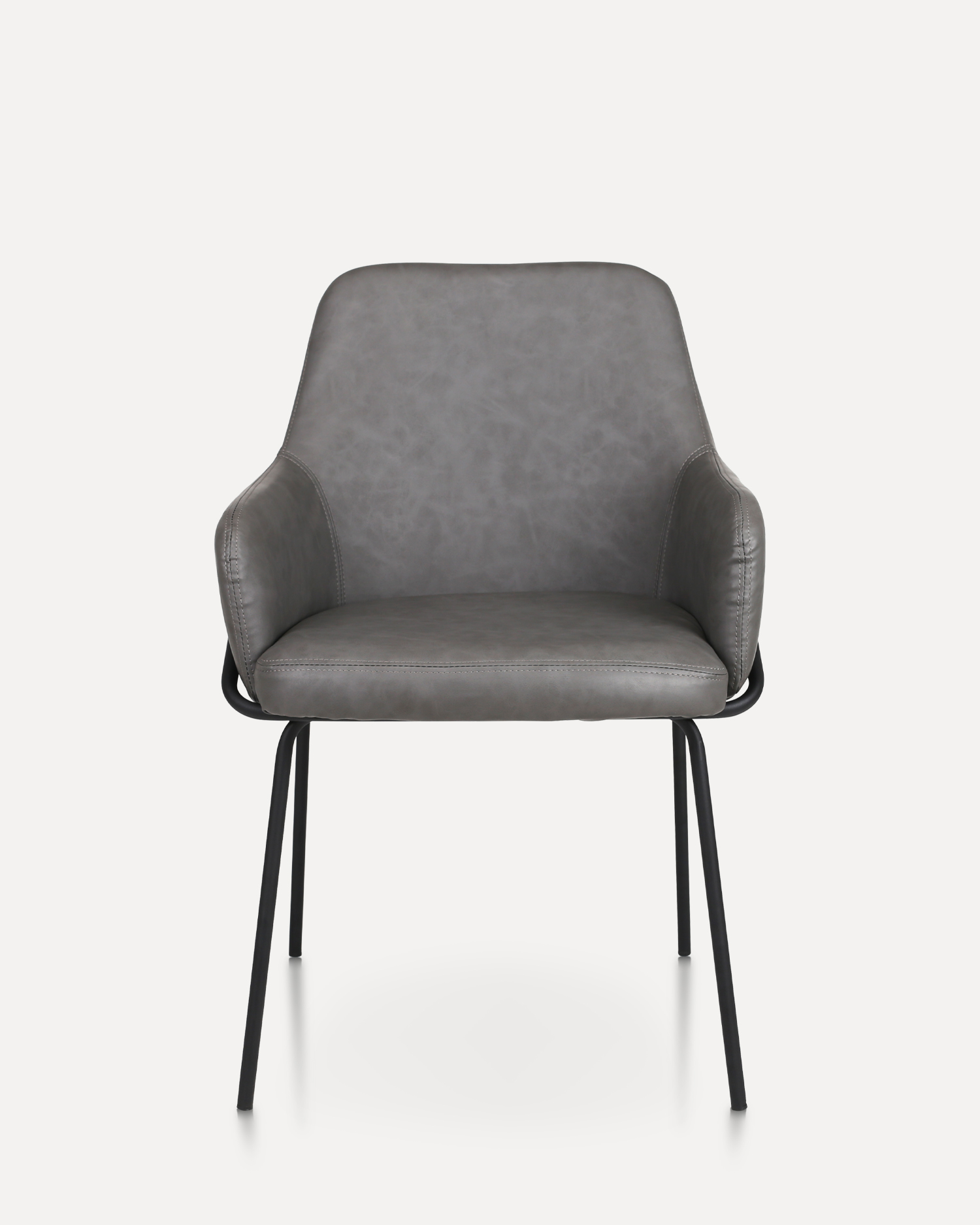 Skórzane krzesło do jadalni z ramieniem Skórzane krzesło do jadalni z ramieniem